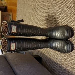 Jimmy Choo x Hunter Tall Rubber Rain Boots